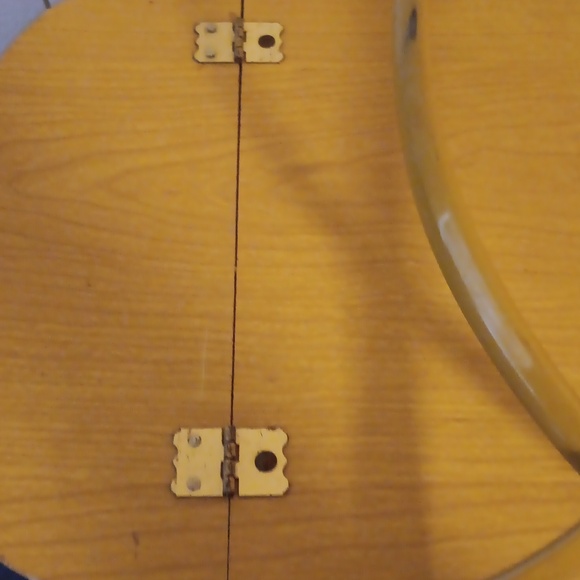 Vintage 1970 Hawkeye green picnic basket & 4 PackerWare divided picnic plates - Picture 5 of 13